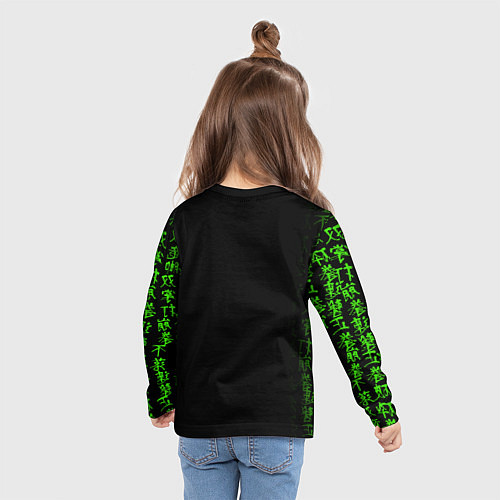 Детский лонгслив Аниме Человек бензопила / 3D-принт – фото 6