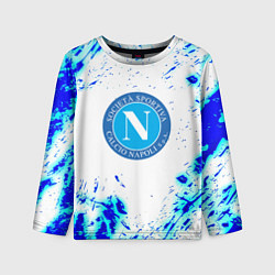 Лонгслив детский Наполи текстура краски, цвет: 3D-принт