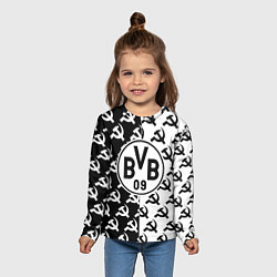 Лонгслив детский Borussia паттерн ссср, цвет: 3D-принт — фото 2