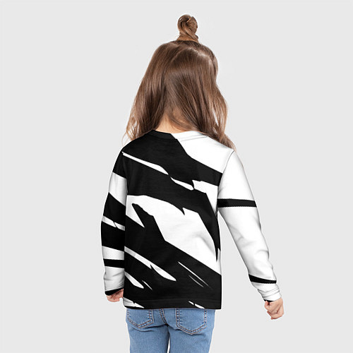 Детский лонгслив Челси геометрия полсоы / 3D-принт – фото 6
