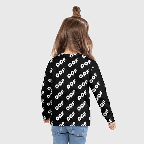 Детский лонгслив Juventus off pattern / 3D-принт – фото 6