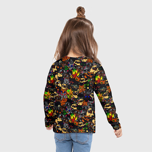 Детский лонгслив Paw / 3D-принт – фото 6