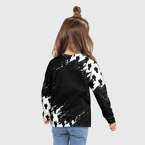 Детский лонгслив Ювентус пипл краски / 3D-принт – фото 6