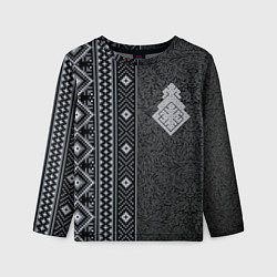 Лонгслив детский Славянский орнамент Макошь, цвет: 3D-принт