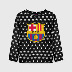 Лонгслив детский Barcelona звезды, цвет: 3D-принт