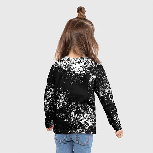 Детский лонгслив Ювентус брызги красок / 3D-принт – фото 6