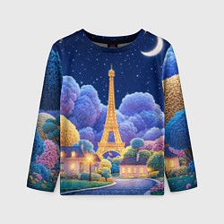 Детский лонгслив Eiffel tower