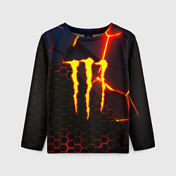 Лонгслив детский Monster energy броня краски, цвет: 3D-принт