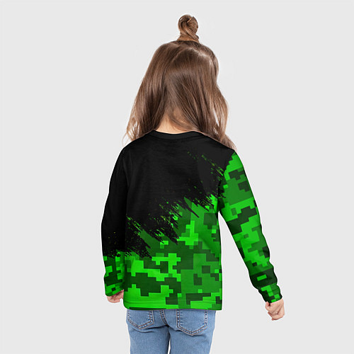 Детский лонгслив Ливерпуль камуфляж краски / 3D-принт – фото 6