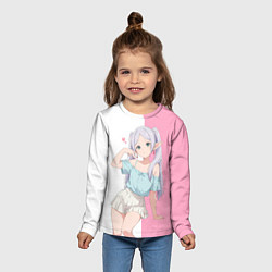 Лонгслив детский Frieren the sorceress, цвет: 3D-принт — фото 2