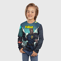 Лонгслив детский Fallout седьмой, цвет: 3D-принт — фото 2