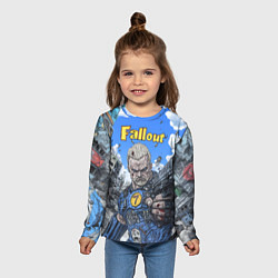 Лонгслив детский Fallout брутальный седьмой, цвет: 3D-принт — фото 2