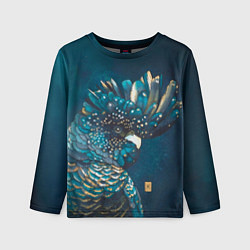 Лонгслив детский Акварельный попугай, цвет: 3D-принт