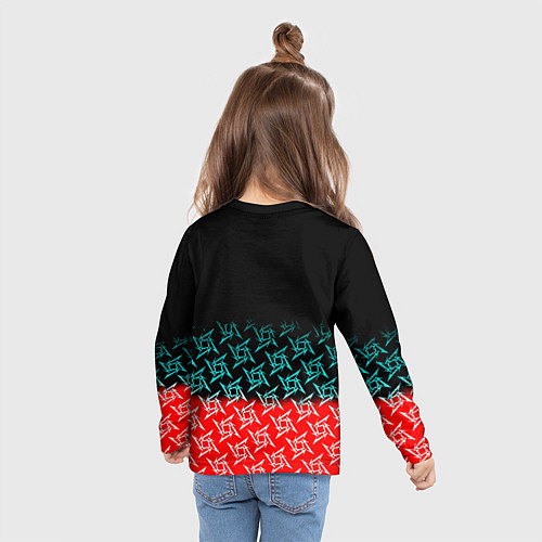 Детский лонгслив Манчестер Юнайтед ниндзя паттерн / 3D-принт – фото 6