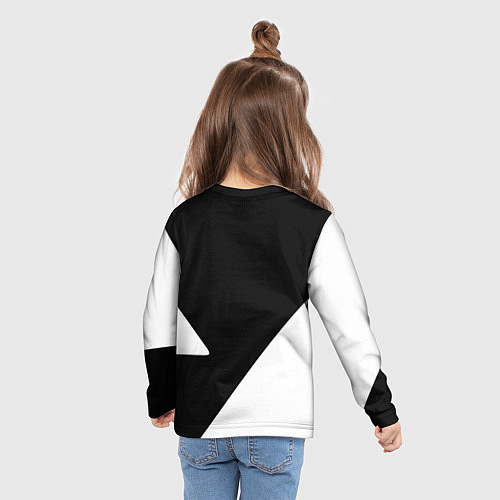 Детский лонгслив Манчестер Юнайтед полосы / 3D-принт – фото 6