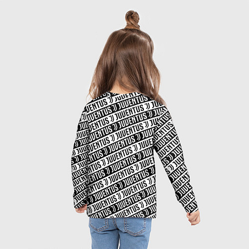 Детский лонгслив Манчестер Юнайтед x ювентус паттерн / 3D-принт – фото 6