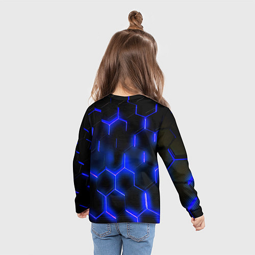 Детский лонгслив FC Bayern Mnchen соты / 3D-принт – фото 6