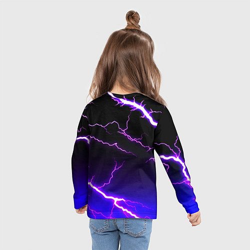 Детский лонгслив Bayern Mnchen молнии шторм / 3D-принт – фото 6