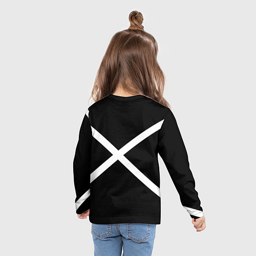 Детский лонгслив Бавария Мюнхен полосы / 3D-принт – фото 6