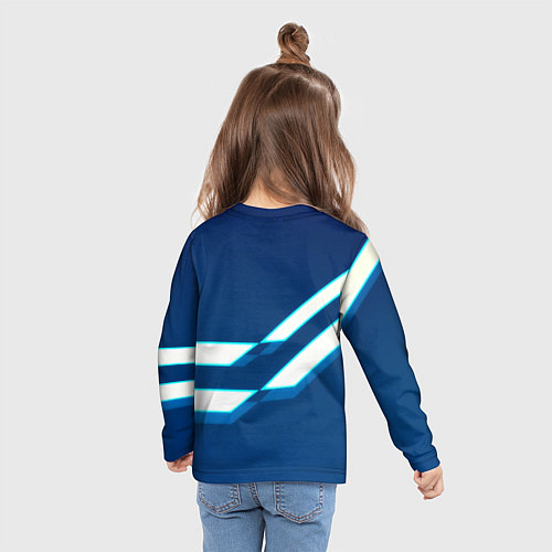 Детский лонгслив Бавария Мюнхен геометрия / 3D-принт – фото 6