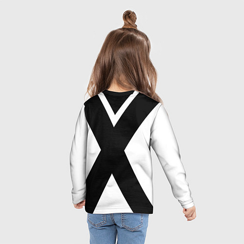 Детский лонгслив Бавария Мюнхен полосы / 3D-принт – фото 6