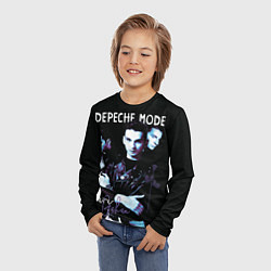 Лонгслив детский Dave Gahan Depeche Mode rose, цвет: 3D-принт — фото 2