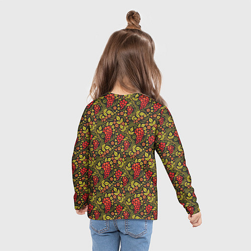 Детский лонгслив Славянский узор / 3D-принт – фото 6