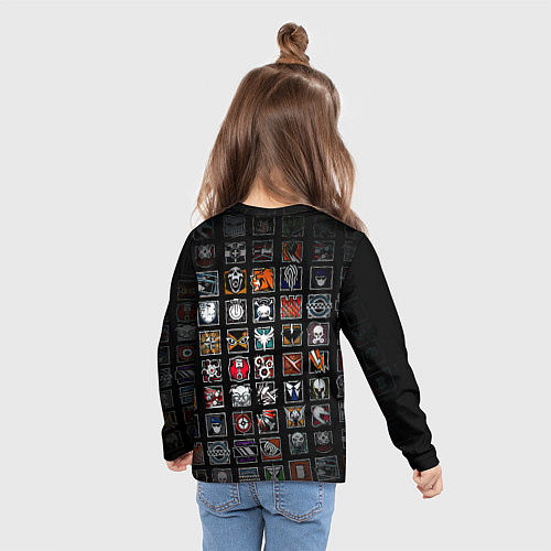 Детский лонгслив Juventus ачивки паттерн / 3D-принт – фото 6