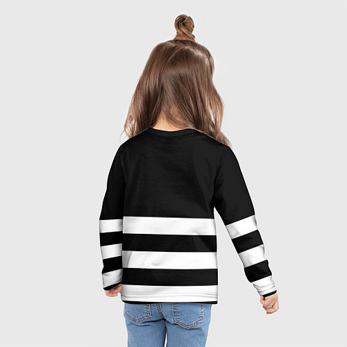 Детский лонгслив Juventus линии / 3D-принт – фото 6