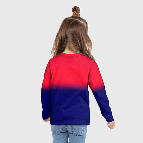Детский лонгслив Бавария Мюнхен градиент / 3D-принт – фото 6