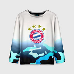 Лонгслив детский Бавария Мюнхен камуфляж, цвет: 3D-принт