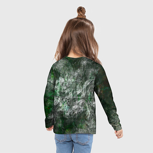 Детский лонгслив Абстракция - acid boom / 3D-принт – фото 6