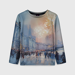 Детский лонгслив Новогодняя Питерская атмосфера