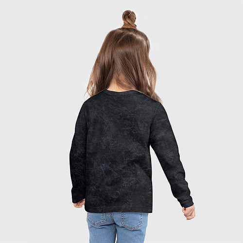 Детский лонгслив Мистический компас рун вегвизир / 3D-принт – фото 6