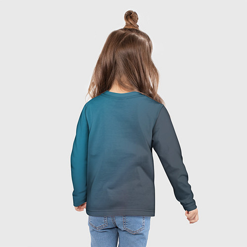 Детский лонгслив Лошадь в новогоднем стиле / 3D-принт – фото 6