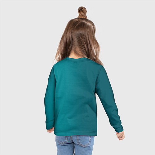 Детский лонгслив Конь в шапке / 3D-принт – фото 6