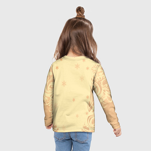 Детский лонгслив Славянский конь / 3D-принт – фото 6