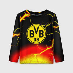 Лонгслив детский Borussia шторм молнии, цвет: 3D-принт