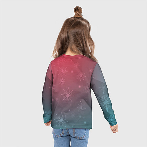 Детский лонгслив Санта-утка не в духе / 3D-принт – фото 6