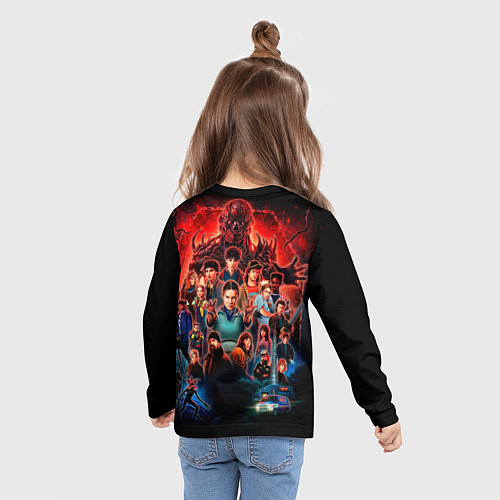 Детский лонгслив Все герои Загадочные события финал / 3D-принт – фото 6