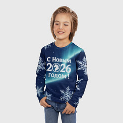 Лонгслив детский С Новым 2026 годом, цвет: 3D-принт — фото 2