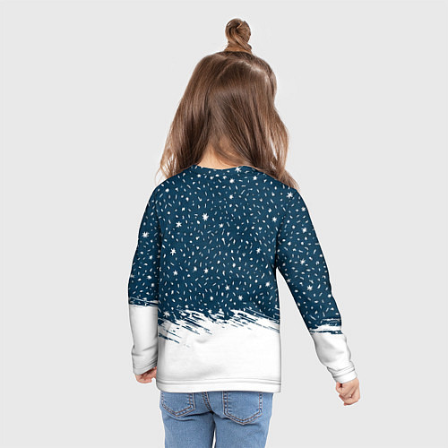 Детский лонгслив Кот Бендер и огненный конь - 2026 / 3D-принт – фото 6