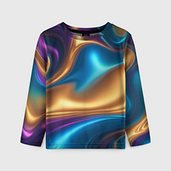 Лонгслив детский Сплавы разноцветные, цвет: 3D-принт