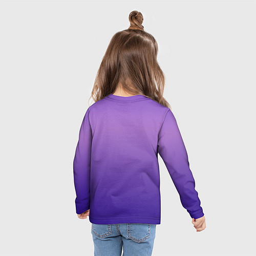Детский лонгслив The color is purple / 3D-принт – фото 6