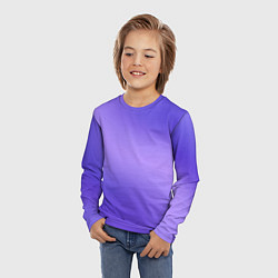 Лонгслив детский Color purple gradient, цвет: 3D-принт — фото 2