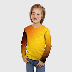 Лонгслив детский Color yellow red gradient, цвет: 3D-принт — фото 2