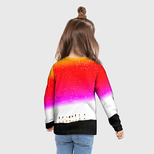 Детский лонгслив Ювентус спорт люди / 3D-принт – фото 6