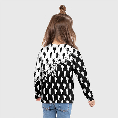 Детский лонгслив Ювентус люди краски / 3D-принт – фото 6