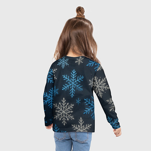 Детский лонгслив 10 баллов за стол - довольный Санта / 3D-принт – фото 6