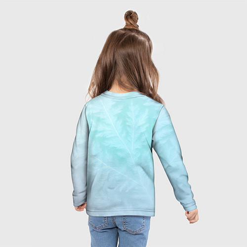 Детский лонгслив Лошадка везет тазик оливье 2026 / 3D-принт – фото 6